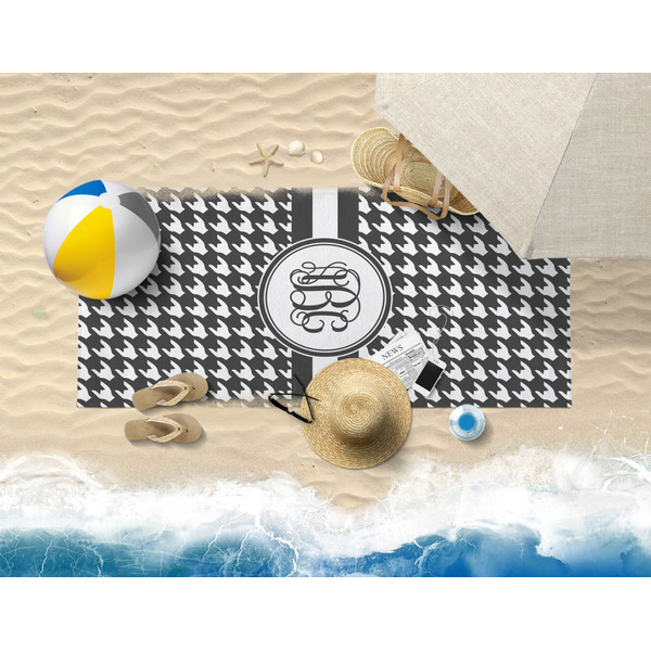 Houndstooth Beach Towel Lifestyle