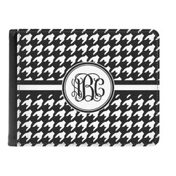 Houndstooth Genuine Leather Men's Bi-fold Wallet (Personalized)