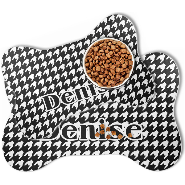 Houndstooth Bone Shaped Dog Mats - MAIN