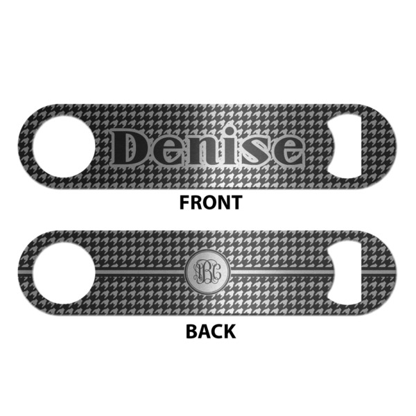 Houndstooth Bottle Opener - Front & Back