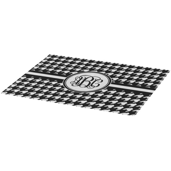 Houndstooth Burlap Placemat (Angle View)
