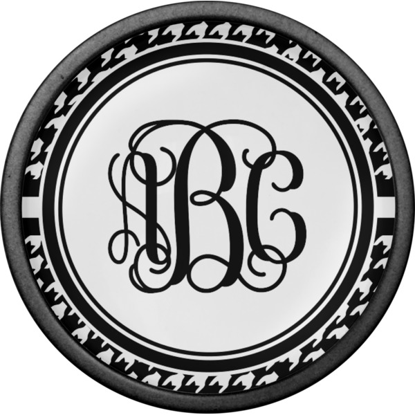 Houndstooth Cabinet Knob - Black - Front