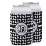 Houndstooth Can Cooler (12 oz) w/ Monogram