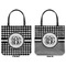 Houndstooth Canvas Tote - Front and Back