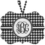 Houndstooth Rear View Mirror Charm (Personalized)