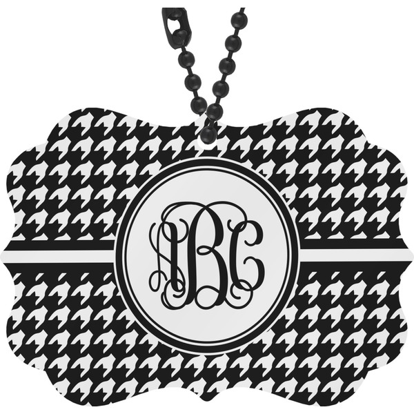 Custom Houndstooth Rear View Mirror Charm (Personalized)