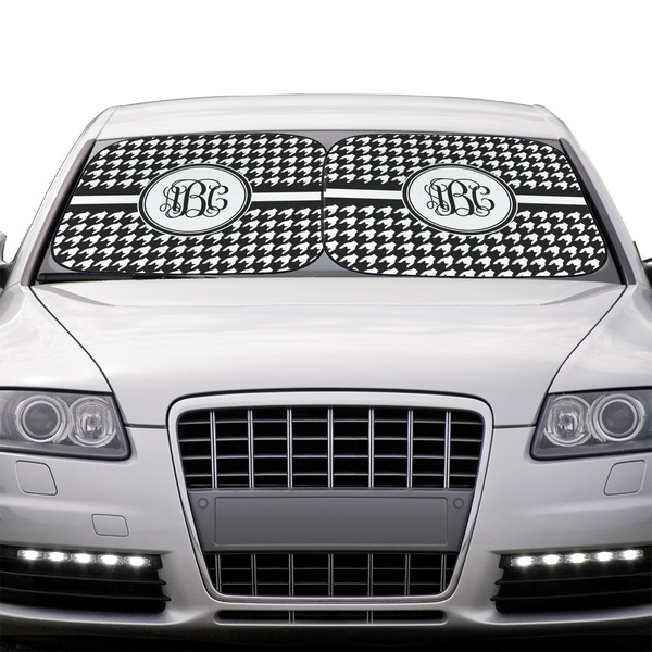 Houndstooth Car Sun Shades - IN CONTEXT