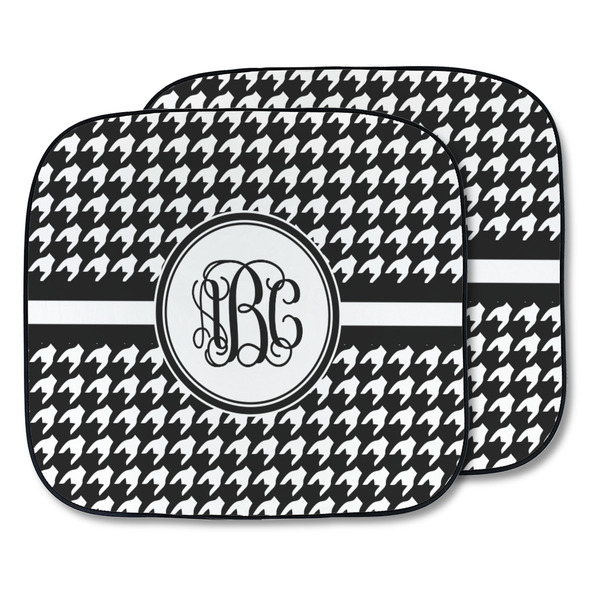 Custom Houndstooth Car Sun Shade - Two Piece (Personalized)