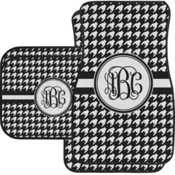 Houndstooth Car Floor Mats Set - 2 Front & 2 Back (Personalized)