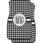 Houndstooth Car Floor Mats (Front Seat) (Personalized)