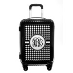 Houndstooth Carry On Hard Shell Suitcase (Personalized)