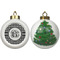 Houndstooth Ceramic Christmas Ornament - X-Mas Tree (APPROVAL)