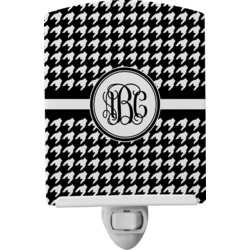 Houndstooth Ceramic Night Light (Personalized)