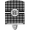 Houndstooth Ceramic Night Light (Personalized)