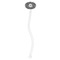 Houndstooth Clear Plastic 7" Stir Stick - Oval - Single Stick