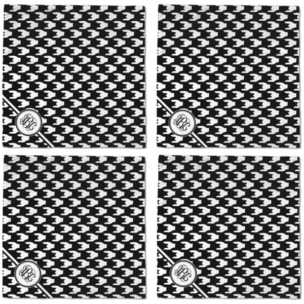 Houndstooth Cloth Napkins - Personalized Dinner (APPROVAL) Set of 4