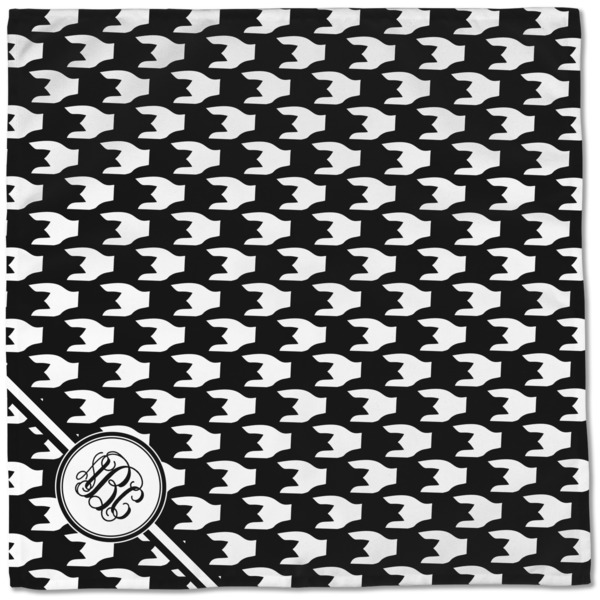 Houndstooth Cloth Napkins - Personalized Dinner (Full Open)