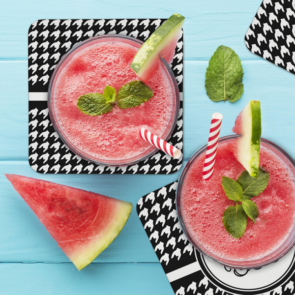 Houndstooth Coaster Set - LIFESTYLE