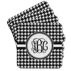 Houndstooth Cork Coaster - Set of 4 w/ Monogram