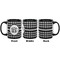 Houndstooth Coffee Mug - 11 oz - Black APPROVAL
