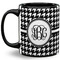 Houndstooth 11 Oz Coffee Mug - Black (Personalized)