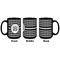 Houndstooth Coffee Mug - 15 oz - Black APPROVAL
