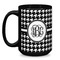 Houndstooth Coffee Mug - 15 oz - Black