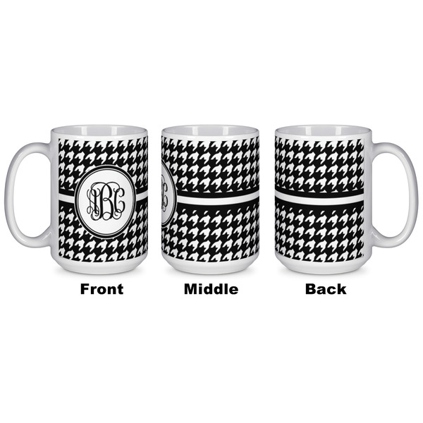 Houndstooth Coffee Mug - 15 oz - White APPROVAL