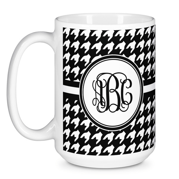 Houndstooth Coffee Mug - 15 oz - White