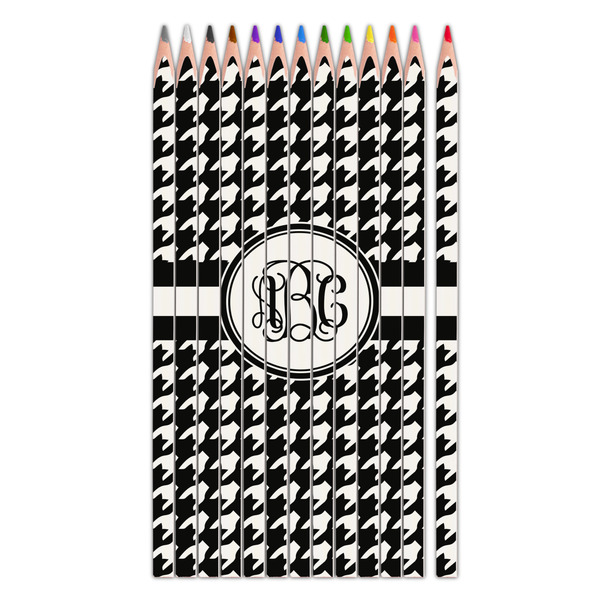 Custom Houndstooth Colored Pencils (Personalized)