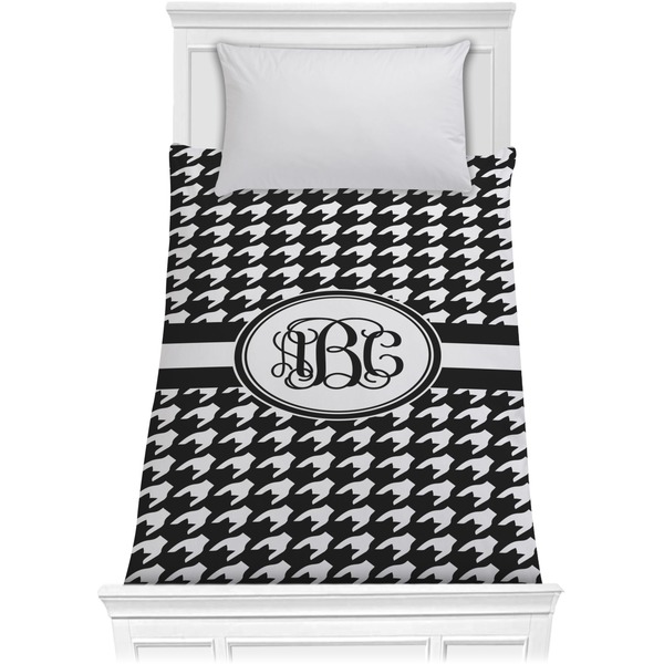 Custom Houndstooth Comforter - Twin (Personalized)