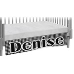 Houndstooth Crib Skirt (Personalized)