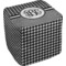 Houndstooth Cube Poof Ottoman (Bottom)