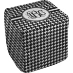 Houndstooth Cube Pouf Ottoman - 18" (Personalized)