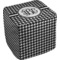 Houndstooth Cube Poof Ottoman (Top)