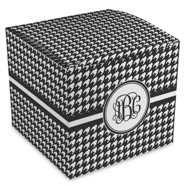Custom Houndstooth Cube Favor Gift Boxes (Personalized)