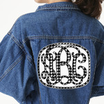 Houndstooth Twill Iron On Patch - Custom Shape - 3XL - Set of 4 (Personalized)