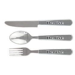 Houndstooth Cutlery Set (Personalized)