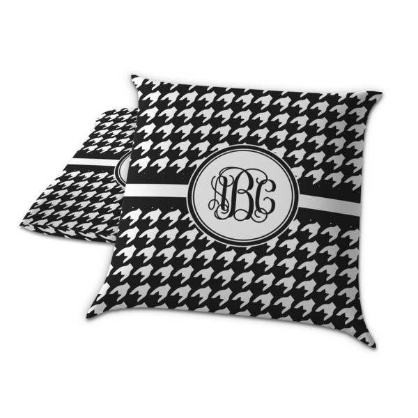 Houndstooth Decorative Pillow Case - TWO