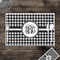 Houndstooth Disposable Paper Placemat - In Context
