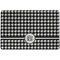 Houndstooth Dog Food Mat - Small without bowls