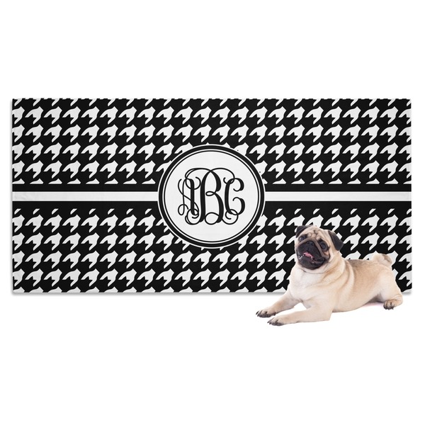 Custom Houndstooth Dog Towel (Personalized)