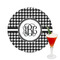 Houndstooth Drink Topper - Medium - Single with Drink