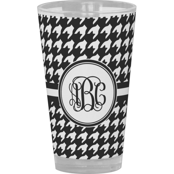 Custom Houndstooth Pint Glass - Full Color (Personalized)