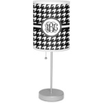Houndstooth 7" Drum Lamp with Shade Linen (Personalized)