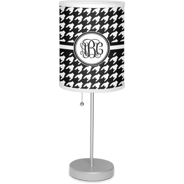 Custom Houndstooth 7" Drum Lamp with Shade (Personalized)