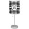 Houndstooth Lamp with Drum Shade (Personalized)