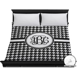 Houndstooth Duvet Cover - King (Personalized)