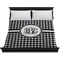 Houndstooth Duvet Cover - King - On Bed - No Prop