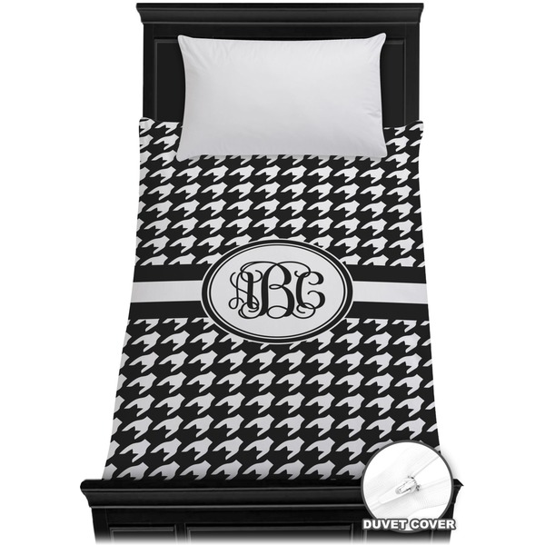 Custom Houndstooth Duvet Cover - Twin (Personalized)